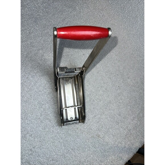 EKCO French Fry Cutter Maker Potato Vegetable Press Chrome Vintage USA Made. - Picture 5 of 8
